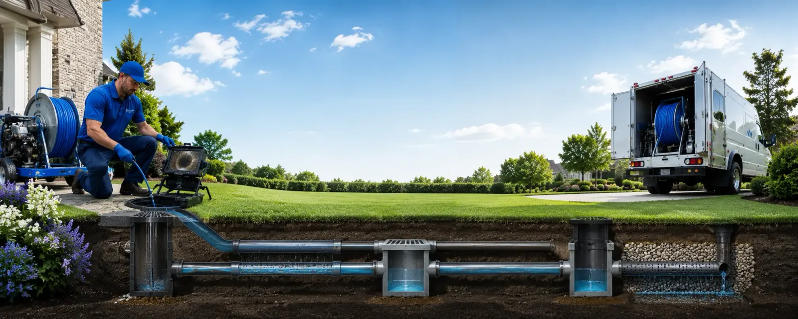 Outdoor drain cleaning information for Siren, WI